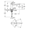 Kép 2/4 - Grohe BauEdge Egykaros mosogatócsap 1/2″ króm 31693000