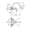 Kép 2/4 - Grohe Eurosmart Egykaros mosogatócsap 1/2″ króm 32482003