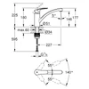 Kép 2/5 - Grohe Eurosmart Egykaros mosogatócsap 1/2″ króm 33281003