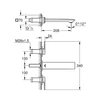 Kép 5/5 - Grohe Allure 3-lyukas mosdócsaptelep 1/2" M-méret hard graphite 20193A02