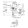 Kép 2/2 - Grohe Start Egykaros mosdócsaptelep 1/2″ M-es méret króm 23455000