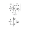 Kép 2/2 - Grohe Start Flow Egykaros zuhanycsaptelep 1/2″ króm 23771000