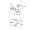 Kép 2/2 - Grohe Start Flow Egykaros kádcsaptelep 1/2″ króm 23772000