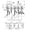 Kép 4/4 - Grohe Allure 5-lyukas, kádkombináció króm 25221001