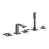 Kép 1/4 - Grohe Allure 5-lyukas, kádkombináció hard graphite 25221A01