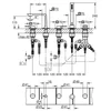 Kép 4/4 - Grohe Allure 5-lyukas, kádkombináció hard graphite 25221A01