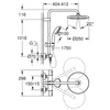 Kép 5/5 - Grohe Vitalio Start System 250 Termosztátos zuhanyrendszer falra szerelésre 266772430