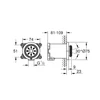 Kép 2/5 - Grohe Rainshower SmartActive 75 Test-zuhany, 2 féle vízsugárral matt warm sunset 26741DL0