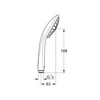 Kép 2/2 - Grohe Vitalio Joy 110 Massage Kézizuhany, 3 féle vízsugárral króm 27319000