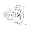 Kép 2/2 - Grohe Start Flow Egykaros zuhanycsaptelep króm 29116000