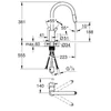 Kép 2/2 - Grohe Feel Egykaros mosogatócsap 1/2″ króm 31486001