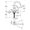 Kép 2/2 - Grohe Get Egykaros mosogatócsap 1/2″ króm 31494001