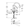 Kép 2/2 - Grohe Start Flow Egykaros mosogatócsap 1/2″ króm 31555001