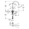 Kép 2/2 - Grohe Flair Egykaros mosogatócsap 1/2″ króm 32452000