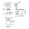 Kép 2/3 - Grohe Bau Ceramic Monoblokkos WC szett Alpin fehér 39560000