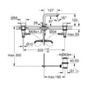 Kép 3/3 - Grohe Lineare 3-lyukas mosdócsaptelep, 1/2″ M-es méret 20304AL1