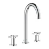 Kép 1/3 - Grohe Atrio 3-lyukas mosdócsaptelep, 1/2″ L-es méret 20643000