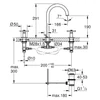 Kép 3/3 - Grohe Atrio 3-lyukas mosdócsaptelep, 1/2″ L-es méret 20643000