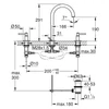 Kép 3/3 - Grohe Atrio 3-lyukas mosdócsaptelep, 1/2″ L-es méret 20649DC0