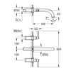 Kép 3/3 - Grohe Atrio 3-lyukas mosdócsaptelep, 1/2″ M-es méret 20662000