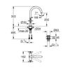 Kép 3/3 - Grohe Atrio Egylyukas mosdócsaptelep, 1/2″ L-es méret 21144DA0