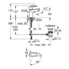 Kép 4/4 - Grohe BauEdge Egykaros mosdócsaptelep 1/2″ S-es méret 23559001