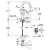 Kép 4/4 - Grohe BauEdge Egykaros mosdócsaptelep 1/2″ L-es méret 23911001