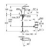 Kép 4/4 - Grohe Eurosmart Egykaros mosdócsaptelep 1/2″ S-es méret 23969003