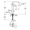 Kép 3/3 - Grohe Essence Egykaros mosdócsaptelep 1/2″ XL-es méret 24170001