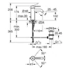 Kép 3/3 - Grohe Essence Egykaros mosdócsaptelep 1/2″ S-es méret 24171DL1