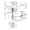 Kép 3/3 - Grohe Essence Egykaros mosdócsaptelep 1/2″ M-es méret 24173001