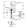 Kép 3/3 - Grohe Essence Egykaros mosdócsaptelep 1/2″ L-es méret 24174A01