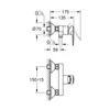 Kép 5/5 - Grohe Start Edge Egykaros zuhanycsaptelep 1/2″ 24197001