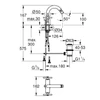 Kép 2/2 - Grohe Atrio Egylyukas bidécsap 1/2″ 24353DA0