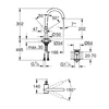 Kép 3/3 - Grohe Atrio Egykaros mosdócsaptelep 1/2″ L-es méret 24362AL0