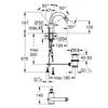 Kép 2/2 - Grohe Atrio Egykaros bidécsaptelep 1/2″ 24364000