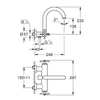 Kép 2/2 - Grohe Atrio Kádcsaptelep, 1/2″ 25268000