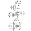 Kép 2/2 - Grohe Eurostyle Cosmopolitan Egykaros kádcsaptelep 1/2″ 25275002