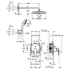 Kép 4/4 - Grohe BauEdge Rejtett zuhanyrendszer Tempesta 250 fejzuhannyal 25290000