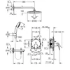 Kép 3/3 - Grohe BauEdge Rejtett zuhanyrendszer Tempesta 250 fejzuhannyal 25291000