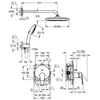 Kép 4/4 - Grohe Start Edge Rejtett zuhanyrendszer Vitalio Start 250 fejzuhannyal 25293000