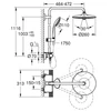 Kép 3/3 - Grohe Vitalio Joy System 260 Zuhanyrendszer termosztátos csapteleppel, falra szereléshez 26403002