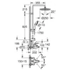 Kép 5/5 - Grohe Tempesta System 250 Zuhanyrendszer egykaros kádtöltővel, falra szereléshez 26674001