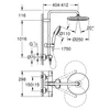 Kép 5/5 - Grohe Vitalio Start System 250 Termosztátos zuhanyrendszer falra szerelésre 26677001