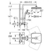 Kép 5/5 - Grohe Tempesta System 250 Cube Termosztátos zuhanyrendszer kádtöltővel falra szerelésre 26691001