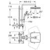 Kép 5/5 - Grohe Vitalio Comfort 250 Termosztátos zuhanyrendszer falra szerelésre 26696001