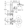 Kép 2/2 - Grohe Tempesta System 210 Termosztátos zuhanyrendszer falra szerelésre 26811000