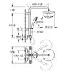 Kép 5/5 - Grohe Tempesta System 210 Termosztátos zuhanyrendszer falra szerelésre 26811001