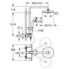 Kép 2/2 - Grohe Vitalio Start System 210 Termosztátos zuhanyrendszer falra szerelésre 26814001