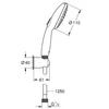 Kép 4/4 - Grohe Tempesta 110 Fali tartós szett 2 spray (Rain, Jet) 27799003